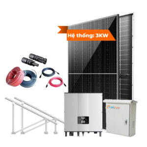 Chi phí lắp điện mặt trời 3KW cho hộ gia đình | Từ 3Kw > 20Kw | Hoà lưới / Bám tải
