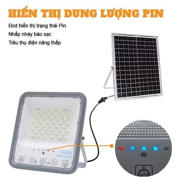 Đèn pha năng lượng mặt trời 300W cao cấp P-300W-F05 - Image 5